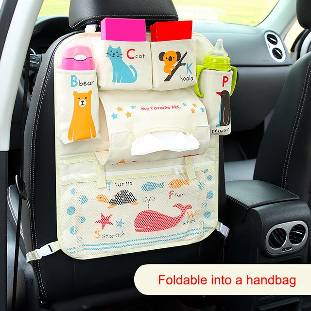 Baby Auto Cartoon Auto Seat Terug Storage Hang Bag Organizer Auto-Styling Product Opruimen Baby Care Interieur Achterbank protector: Classic 9