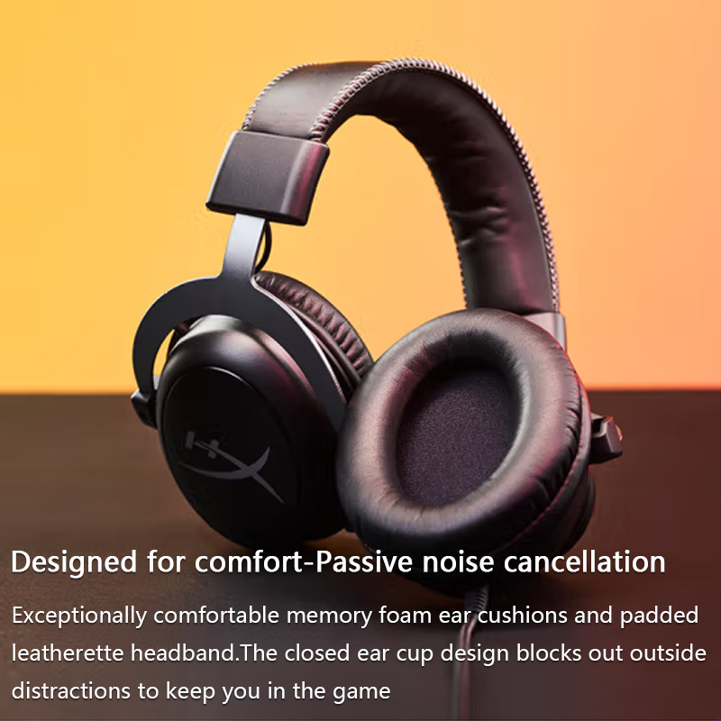 Major 4 Gaming Headset Hi-Fi 7.1 Surround Sound/Detachable Mic/USB Sound Card For PC PS Cloud 2 Przewodowe słuchawki do gier