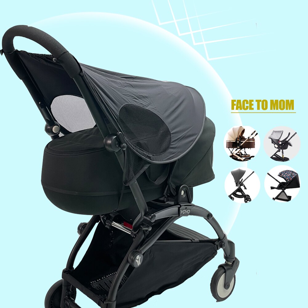 Universell barnvagnstillbehör solskydd solskydd solskyddskåpa uv -resistent hatt passar babyzenes yoyo yoya+ barnvagn barnvagn