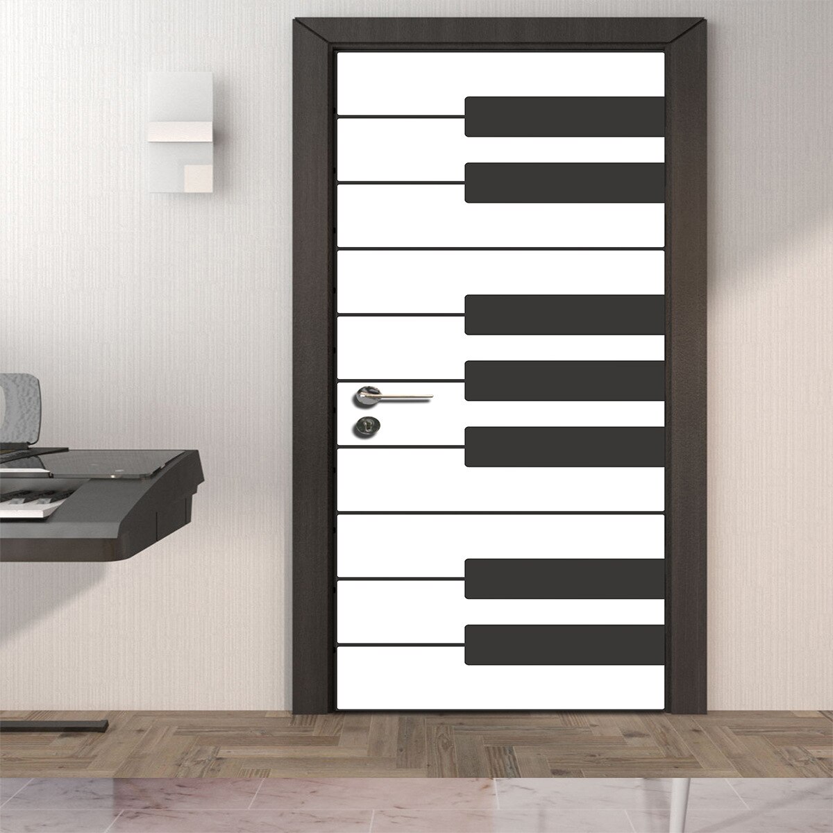 Samoprzylepne naklejki drzwi tapety pcv naklejki na drzwi fortepianu sypialnia salon Dom dekoracje 3D plakat naklejki ścienne malowidła