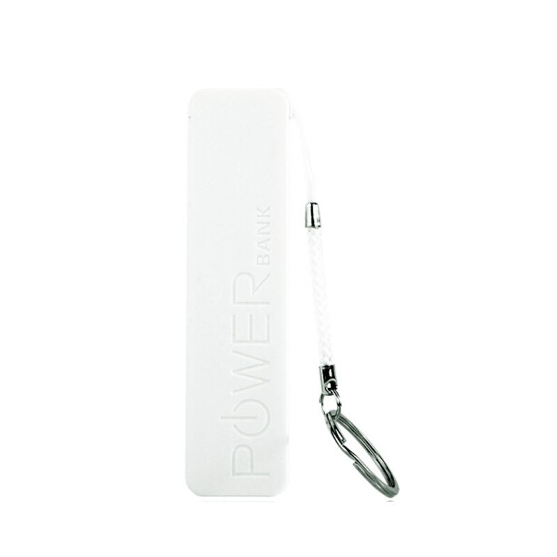 Emergency Power Bank 2600Mah Mini Power Bank Backup Batterij Oplaadbare Batterij Voor Iphone Samsung Xiaomi Huawei: Stand Alone White