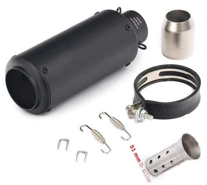 38mm bis 60mm motorrad auspuffrohr mit DB mörder Schwarz Auspuffrohr Schalldämpfer Verbinden sterben Adapter für edelstahl stahl gp-projec