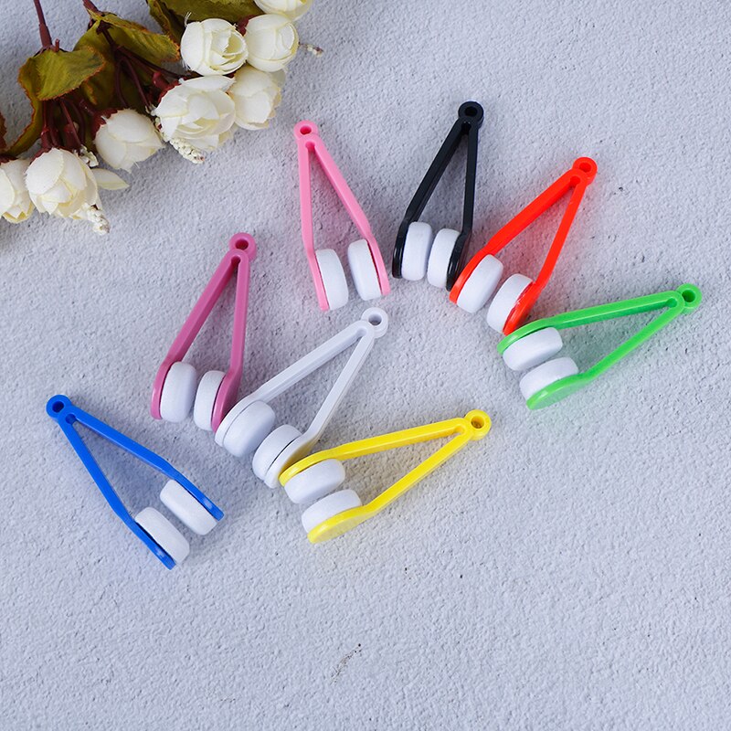Neue 1pc Sonne Glas-brille Pinsel Reinigung Werkzeug Mikrofaser Brille Reiniger Pinsel Reinigung Werkzeug