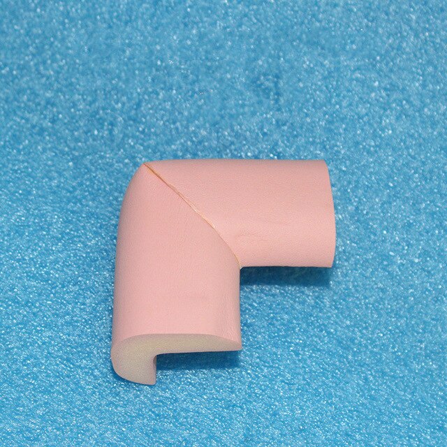 1pcs Office Desk Safety Silicone Protector Table Corner Edge Protection Cover Anticollision Edge & Guards: Pink
