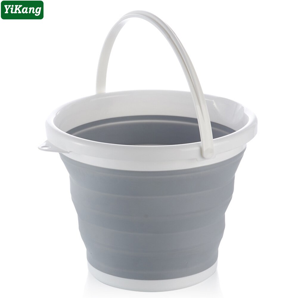 Grote Siliconen Opvouwbare Emmer Voor Badkamer Camp Outdoor Vissen Camping Opvouwbare Emmers Multifunctionele Portable Home Storage Tool