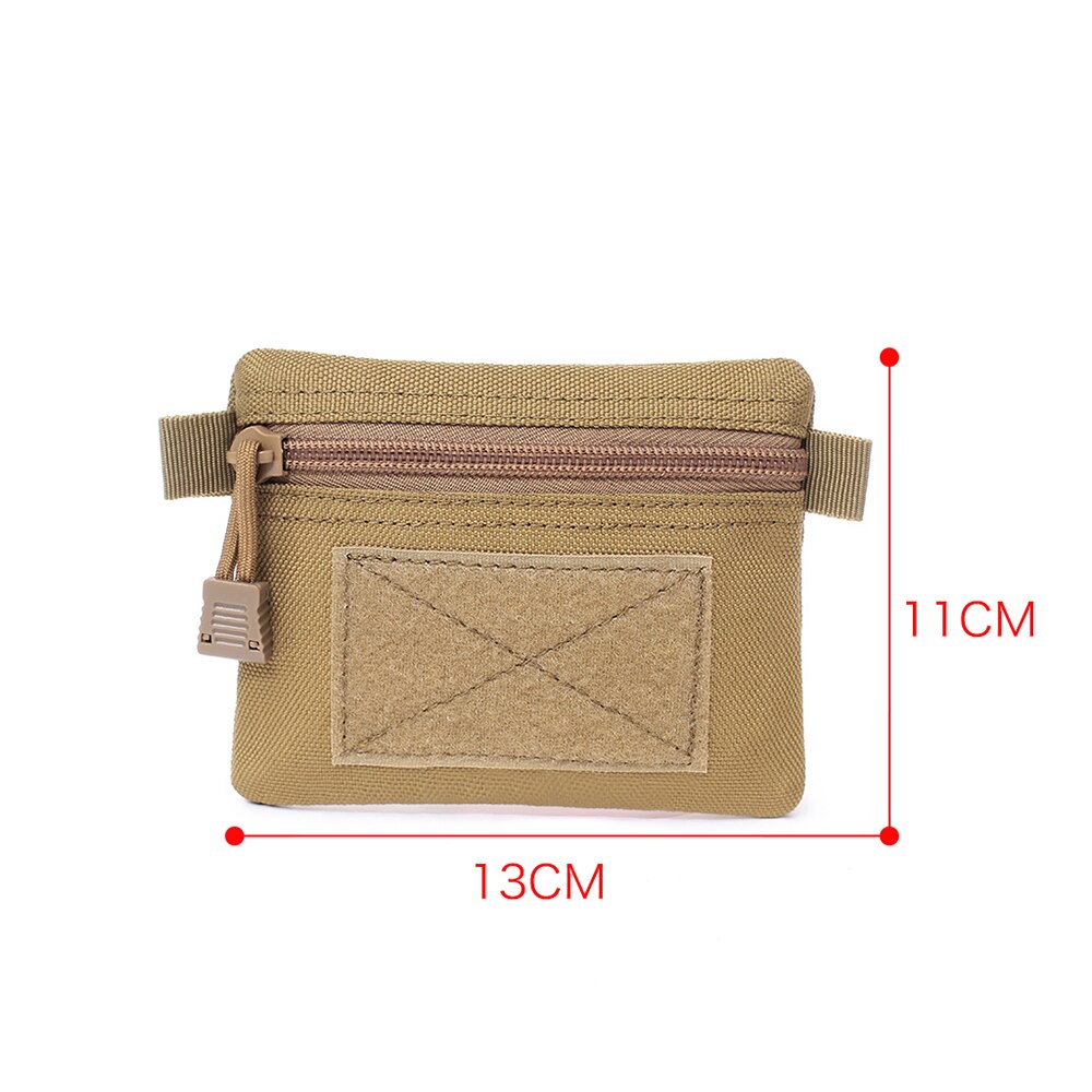 1pcs 13cm*11cm Nylon Portable Zipper Wallet Outdoor Pouch Wallet Waterproof Travel Zipper Waist Bag For Camping Hiking