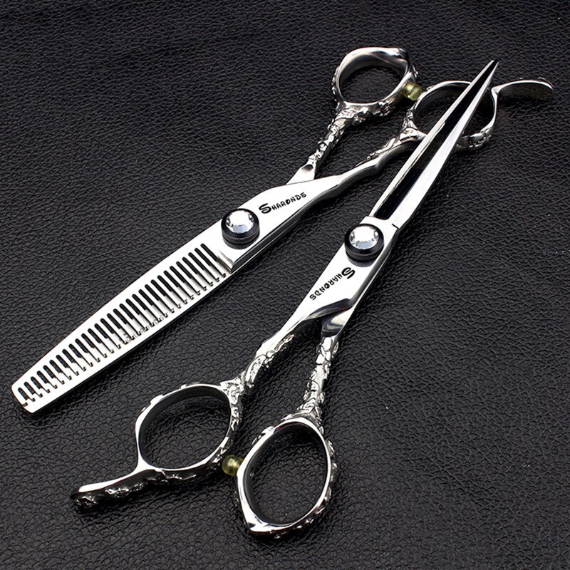 6 Inch Left-handed Barber Scissors Hairdressing Thinning Scissprs Cutting Shears Left Handed Hairdresser Makas
