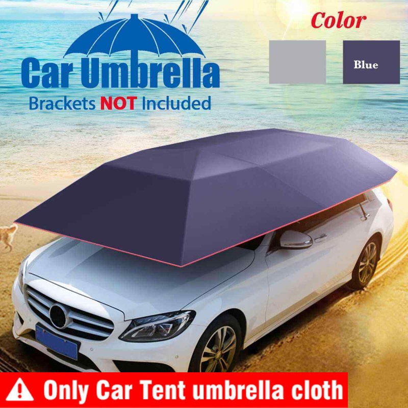 Cubierta para coche de 4x2,1 m, paraguas para coche, botones a prueba de viento, sombrilla de tela Oxford, cubiertas para coche, productos para automóviles, accesorios para coche