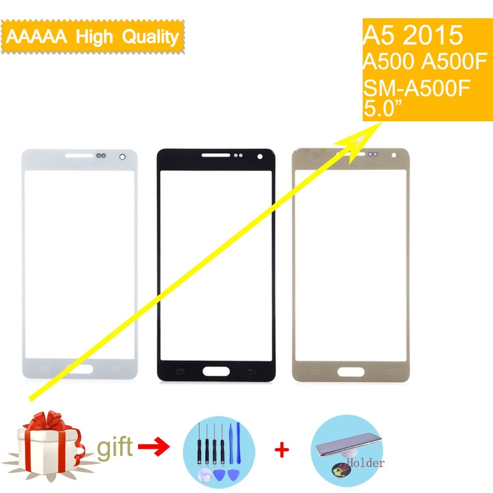 Touchscreen Voor Samsung Galaxy A5 A500 A5000 SM-A500F A500F A500H Touch Screen Voorpaneel Glas Lens Voorkant Outer Lcd