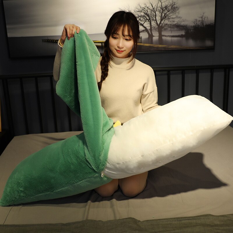 120cm lange rygpuder hjemme tekstil lang plys behagelig grå pink sovesofa pude sovepude fødselsdag kæreste
