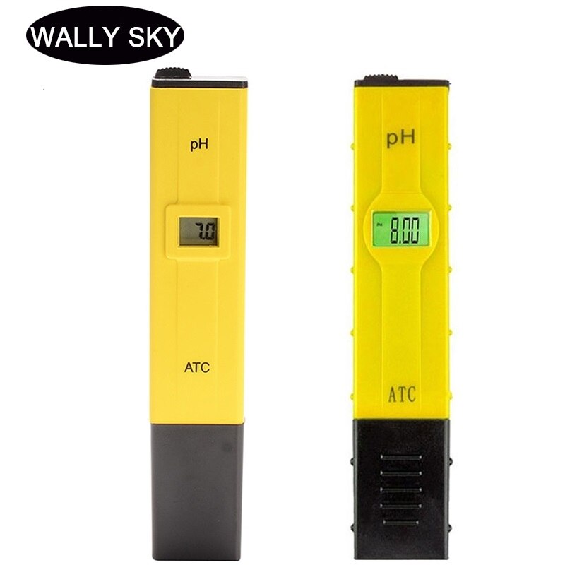Portable Digital PH Meter Accuracy 0.1 or 0.01-14.0 PH Tester ATC Water PH Monitor for Aquarium Pool Lab PH Test Pen