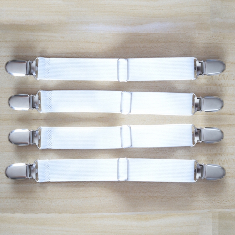 4 pieces bed sheet strap practical strong rubber sheet holder mattress clip bedding supply for mattress suspenders