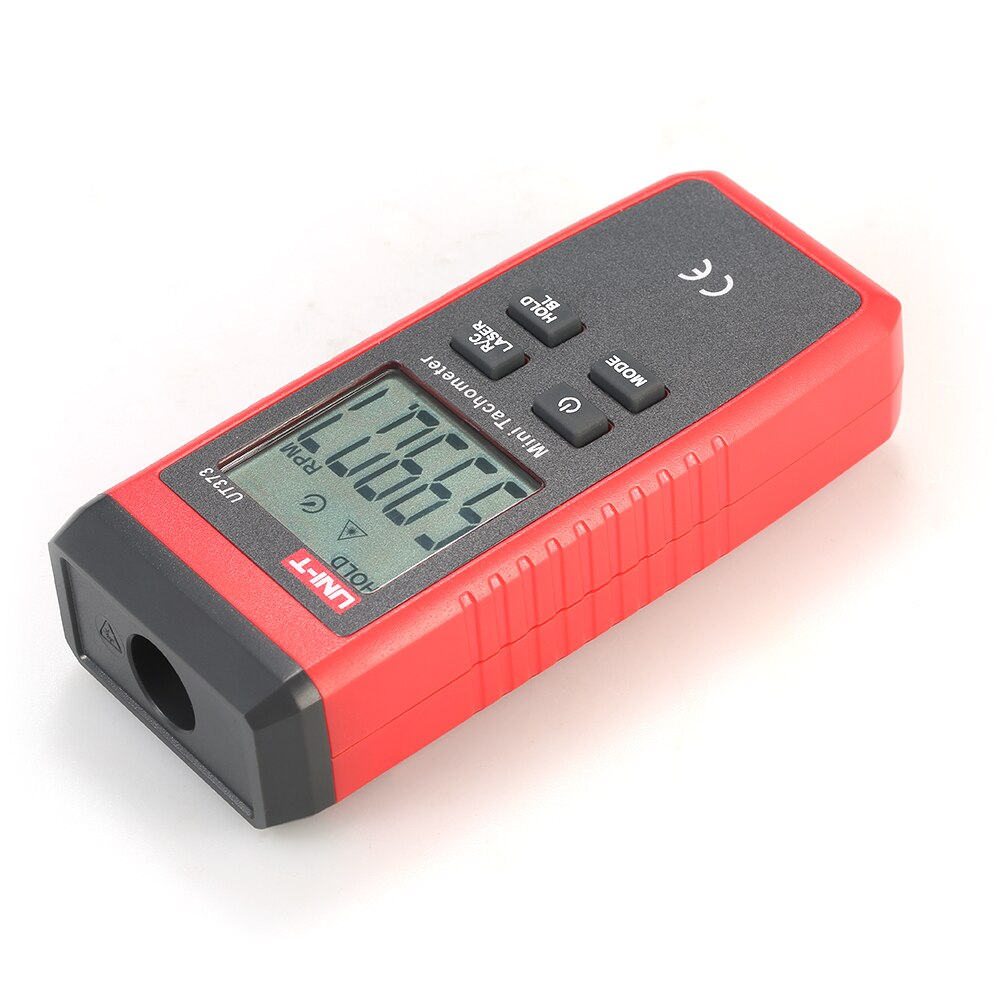 Uni-t  ut373 håndholdt lcd digitalt omdrejningstæller hastighedsmåler hastighedsmåleinstrument hastighedsmåler hastighedsmåler 0 ~ 99999 tæller