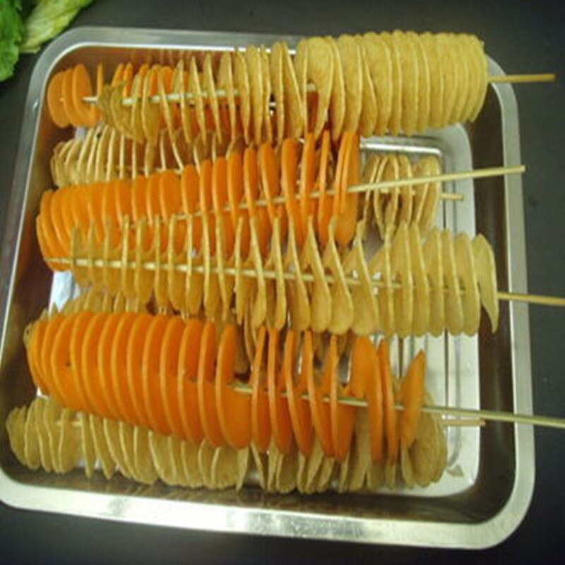 Manual spiral potato chips twister slicer cutter tornado twist machine utensilios de cocina cortador for batata espiral ZF