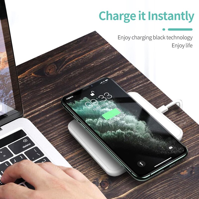 ANKNDO Qi Wireless Charger Type C 7.5W 10W 15W Wireless Charging Pad Fast Charge for iPhone Samsung Smart Phone Charger Device