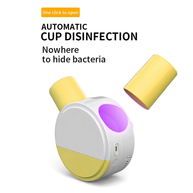 USB Toothbrush Disinfection Box, Punch-Free Wall-Mounted Toothbrush Disinfection Rack, Suitable for Home and Dormitory