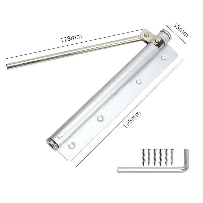 Adjustable Door Closers Surface Mounted Automatic Stainless Steel Spring Closing Door Closer Fire Rated Door Stopper Hardware: green
