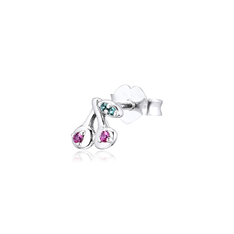 CKK My Pretty Fiore Singolo Orecchini con perno Pendientes Kolczyki Aretes de Mujer Earing Per Le Donne 925 Gioielli In Argento Sterling: AMBRA