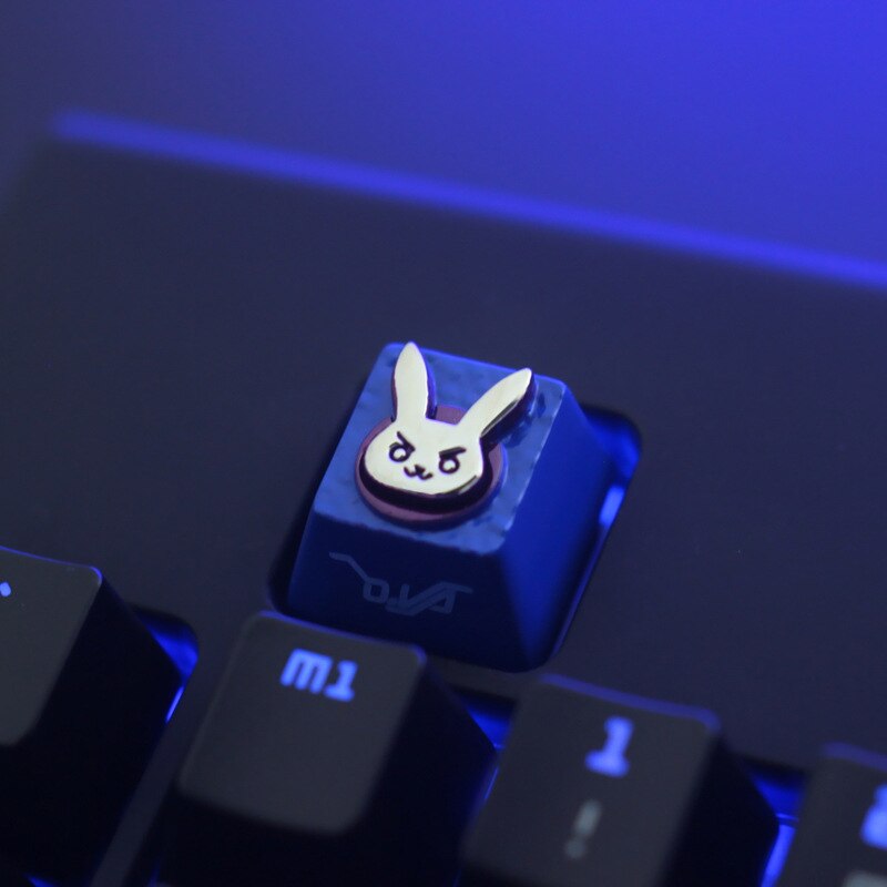 ESC Keycap Custom Aluminum Alloy Keycaps for Mechanical Keyboard CS DVA FATE R4 Height Stereoscopic: DVA blue