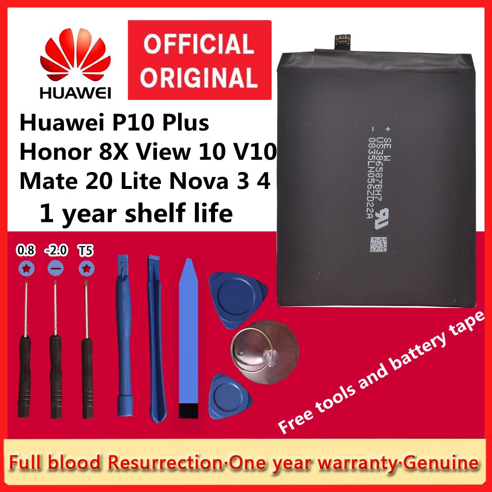 Batterie 3750mAh, pour Huawei Honor 8X Nova 5T YAL-L21 YAL-L61 YAL-L61A YAL-L61D YAL-L71 YAL-L71A YAL-LX1