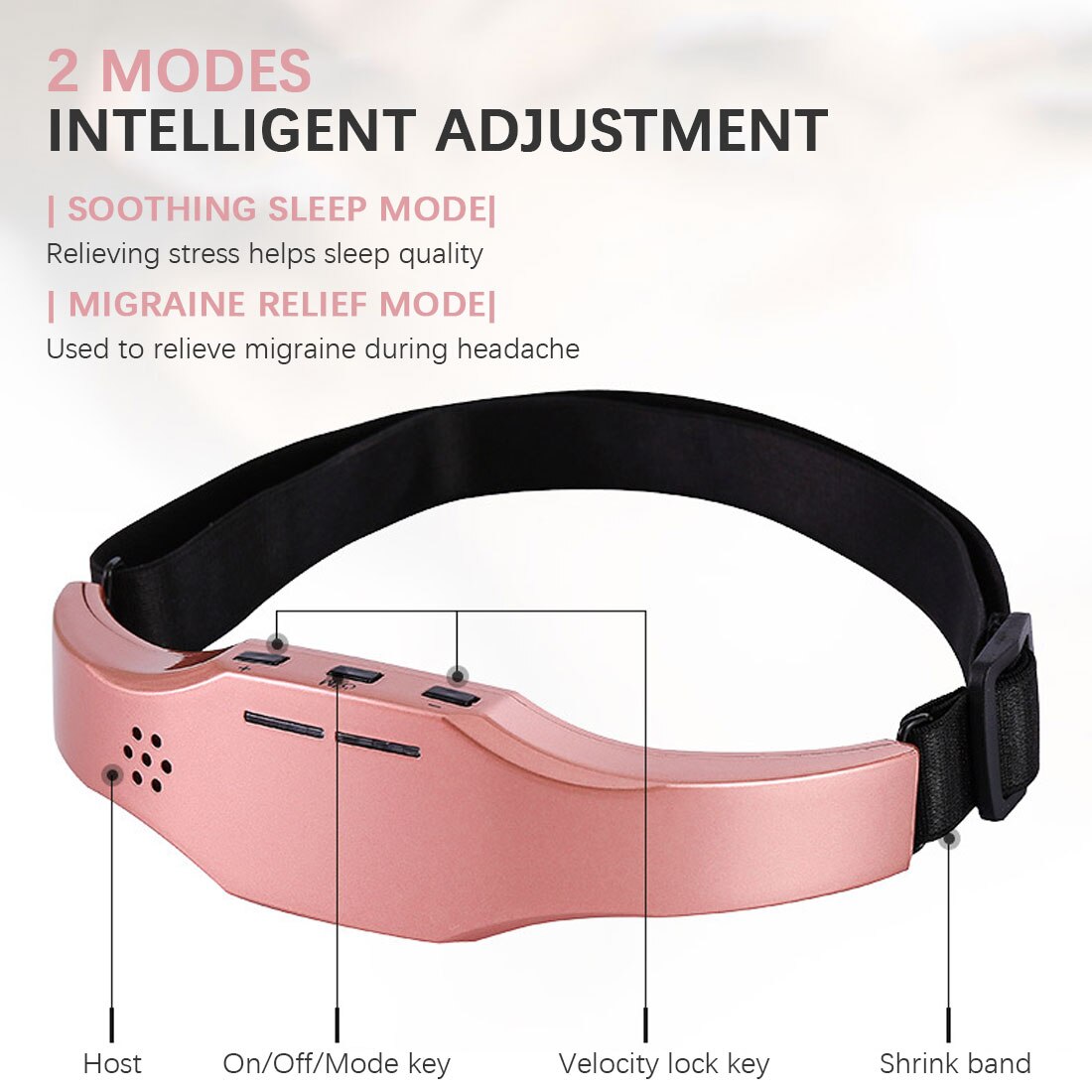 Elektrische Head Massager Slaap Monitor Migraine Relief Massager Therapie Release Stress Slaap Therapie Oplaadbare Apparaat
