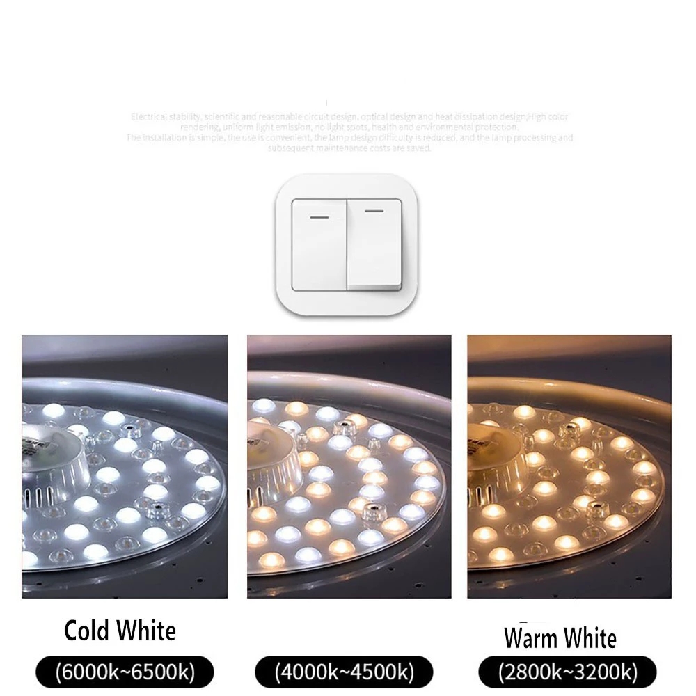 100W 36W 24W 18W 12W LED anillo PANEL círculo luz SMD LED tablero de techo redondo tablero de lámpara circular AC 220V 230V 240V luz LED