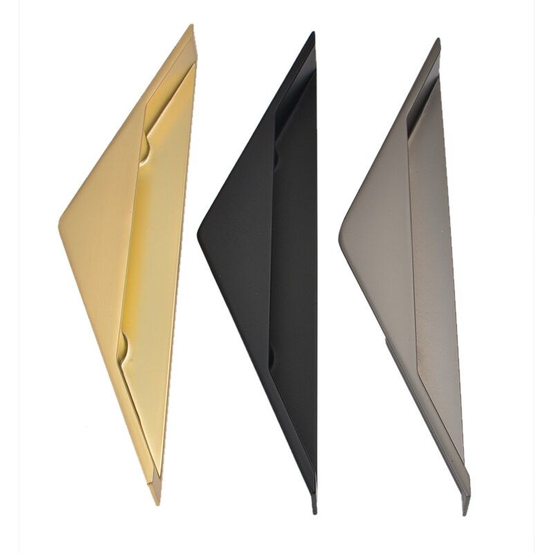 Modern minimalist embedded concealed handle light luxury cabinet door drawer hidden triangle embedded sliding door concealed