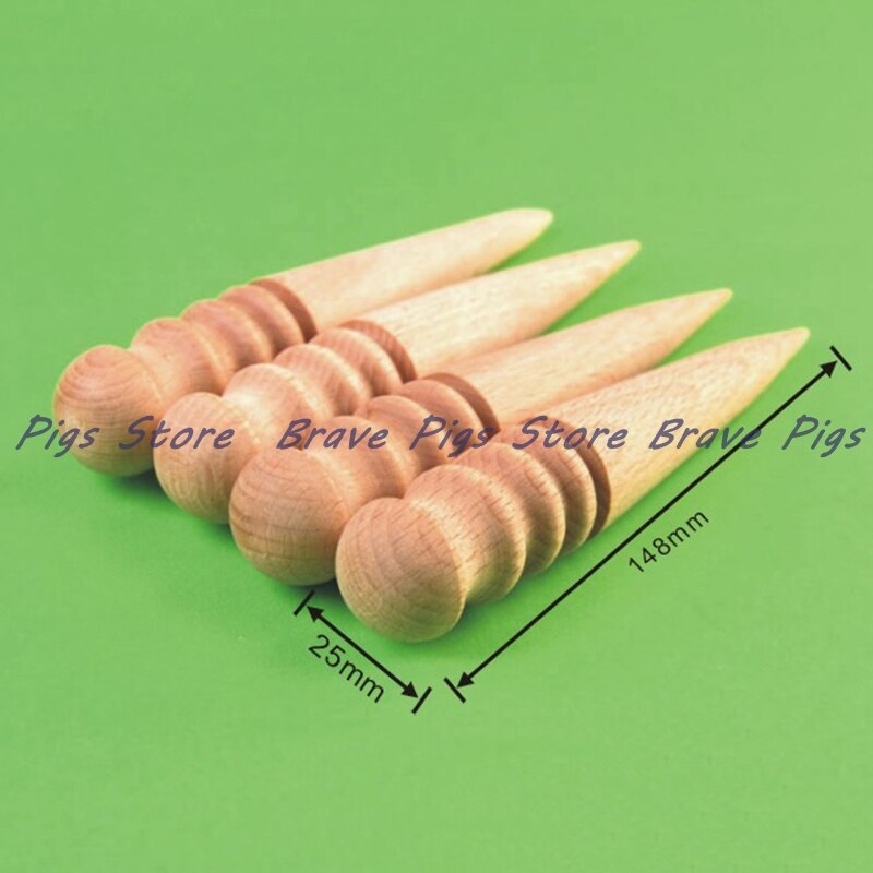 15cm Leather Edge Slicker Leather Burnisher Leathercraft Tool craft Tool Leather Edge Slicker Round Wood Leather Burnisher