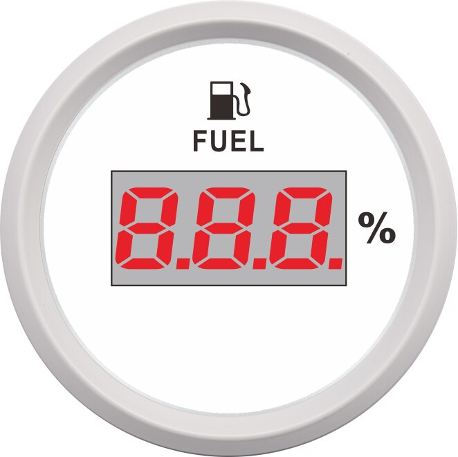 52mm Tankanzeige Elektrische Digitale Tankanzeige für Universal-Boot Auto Lkw RV Camper 0-190 ohm Tankanzeige