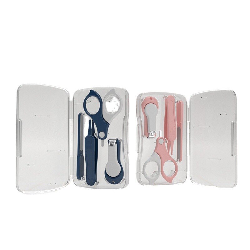 4-stück Baby Healthcare einstellen Baby Nagel Pflege einstellen Baby Finger Trimmer Schere Nagel Haarschneidemaschine Lagerung Kasten Anti-Preis Nagel Haarschneidemaschine einstellen
