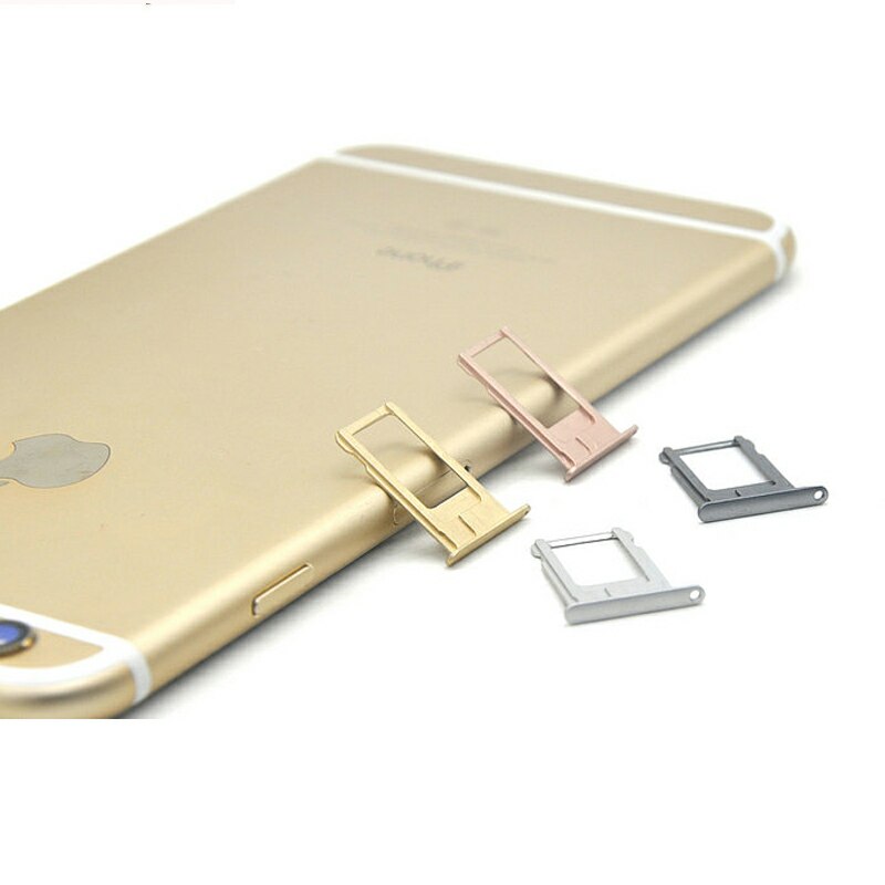 1 pc Metal Micro SIM Card Tray Holder Slot Replacement for iphone 6s 6s plus with Free Sim Card eject Pin Can print IMEI