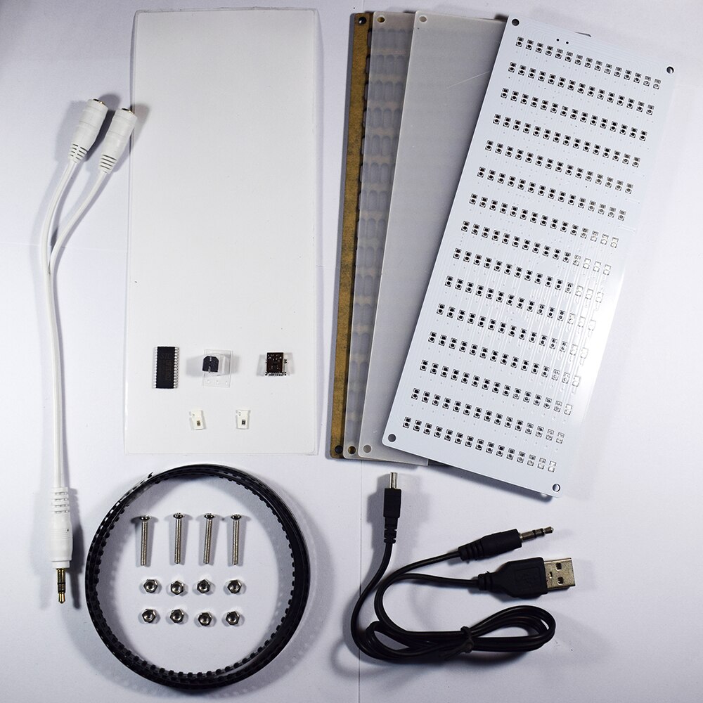 DIY LED Digitale Musik Spektrum Anzeige Bausatz Modul DIY berühren groß Größe 225 Segment Equalizer Musik Klang Wellen Bausatz