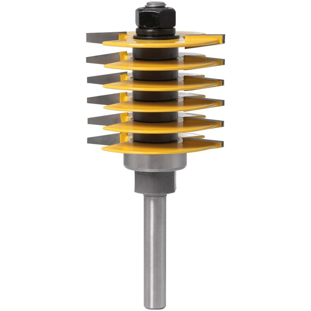 8-handle engraving machine milling cutter 8mm Shank Rail Reversible Finger Joint Glue Router Bit Cone Tenon Woodwork cutter