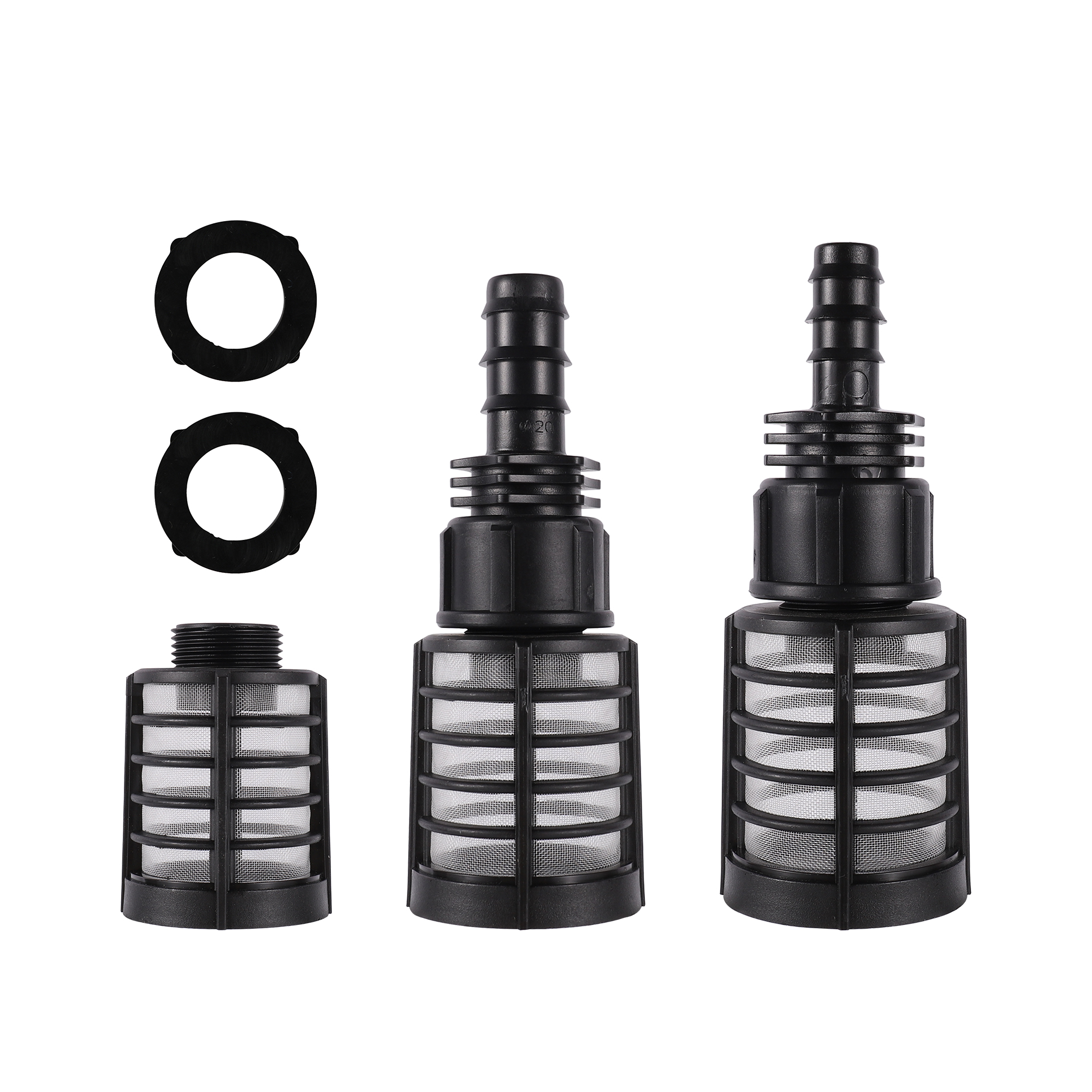 Microfiltro de agua de malla de rosca macho de 3/4 ", 60 Dn16/20, lavadora de alta presión, filtro de entrada autocebante, herramienta de percolación para acuario