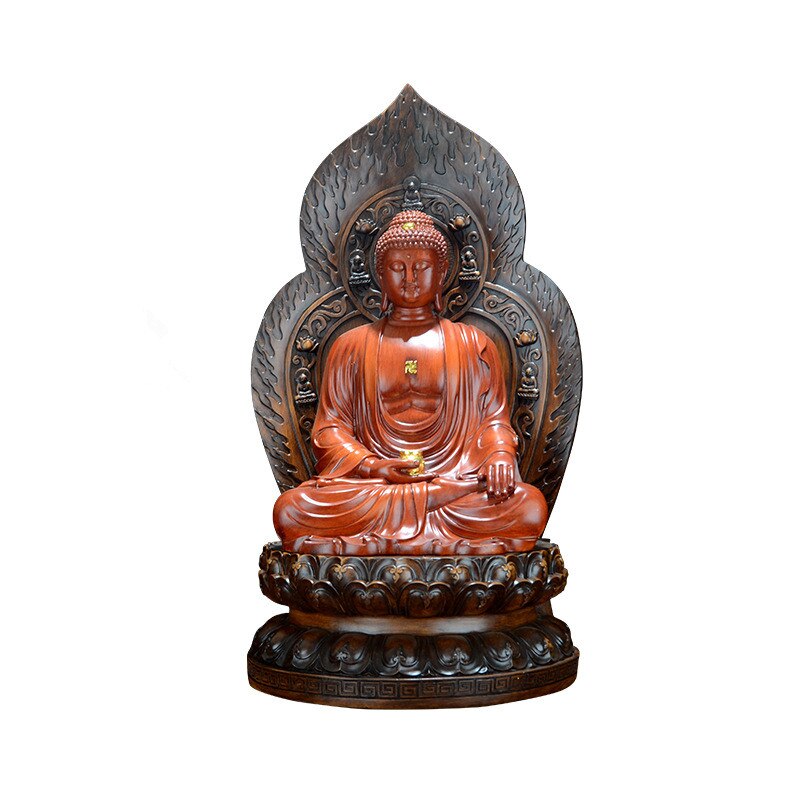 Høj guanyin statue, harpiks moderne kunst skulptur, hjem loft stue dekoration, grin buddha statue 19.5cm: 6
