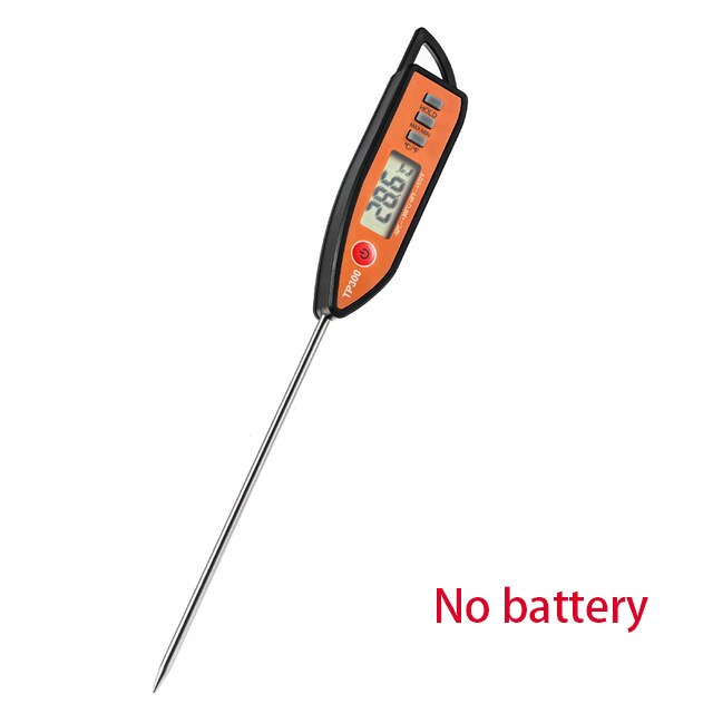 TP300 Food Digital Thermometer For Kitchen BBQ Probe Meat Water Milk Household Cooking Electronic Oven Thermometer Gauge Tools: Orange -2