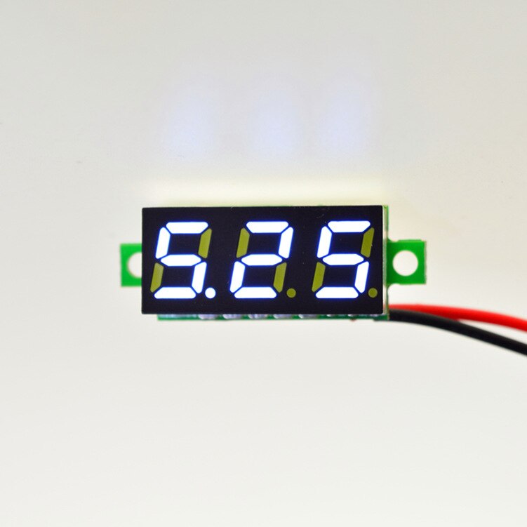 Mini Digitale Led Voltmeter Diy Rood Blauw Display Module DC2.5V-32V DC0-100V Spanningstester Panel Meter Gauge Voor Motorfiets Auto