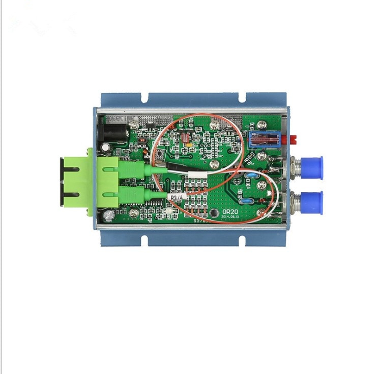 Faser Optische Empfänger Aluminium CATV FTTH AGC SC APC Duplex Stecker mit 2 ausgang Hafen WDM für PON FTTH oder20 CATV