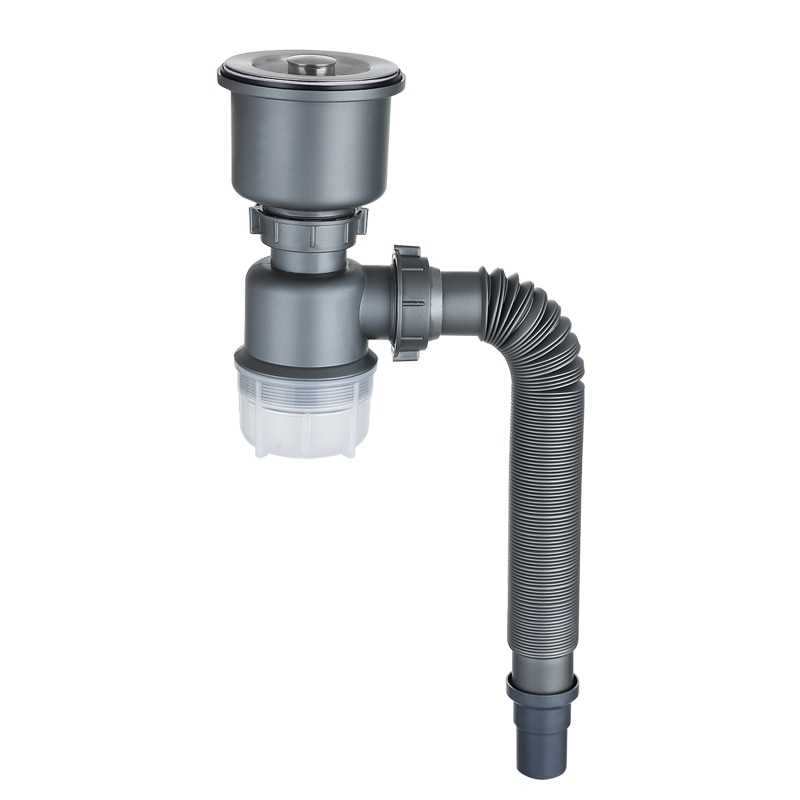 Kitchen sink double sink sink pipe fittings sink stainless steel sink set single and double sink drain pipe WJB32519