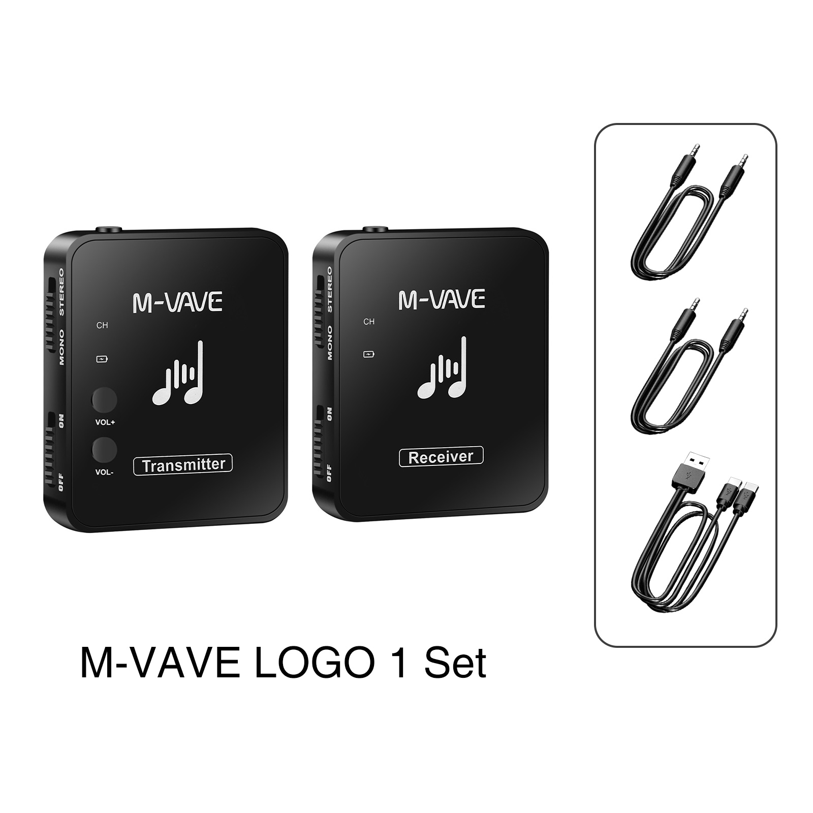 LEKATO M-VAVE M8 WP-10 2,4G auriculares inalámbricos Monitor Cuvave transmisor receptor sistema soporte estéreo Mono: Amarillo claro
