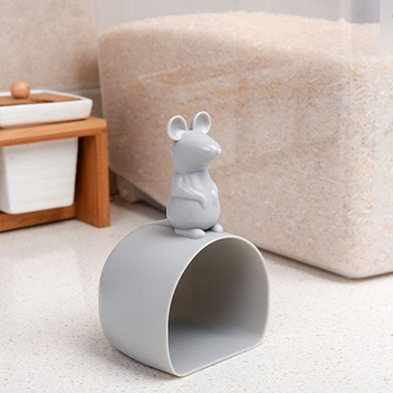 1 Uds juguete de plástico de arroz taza de medición de agua cuchara Cereal arroz pala cuchara casa creativa cocina Gadgets y herramientas