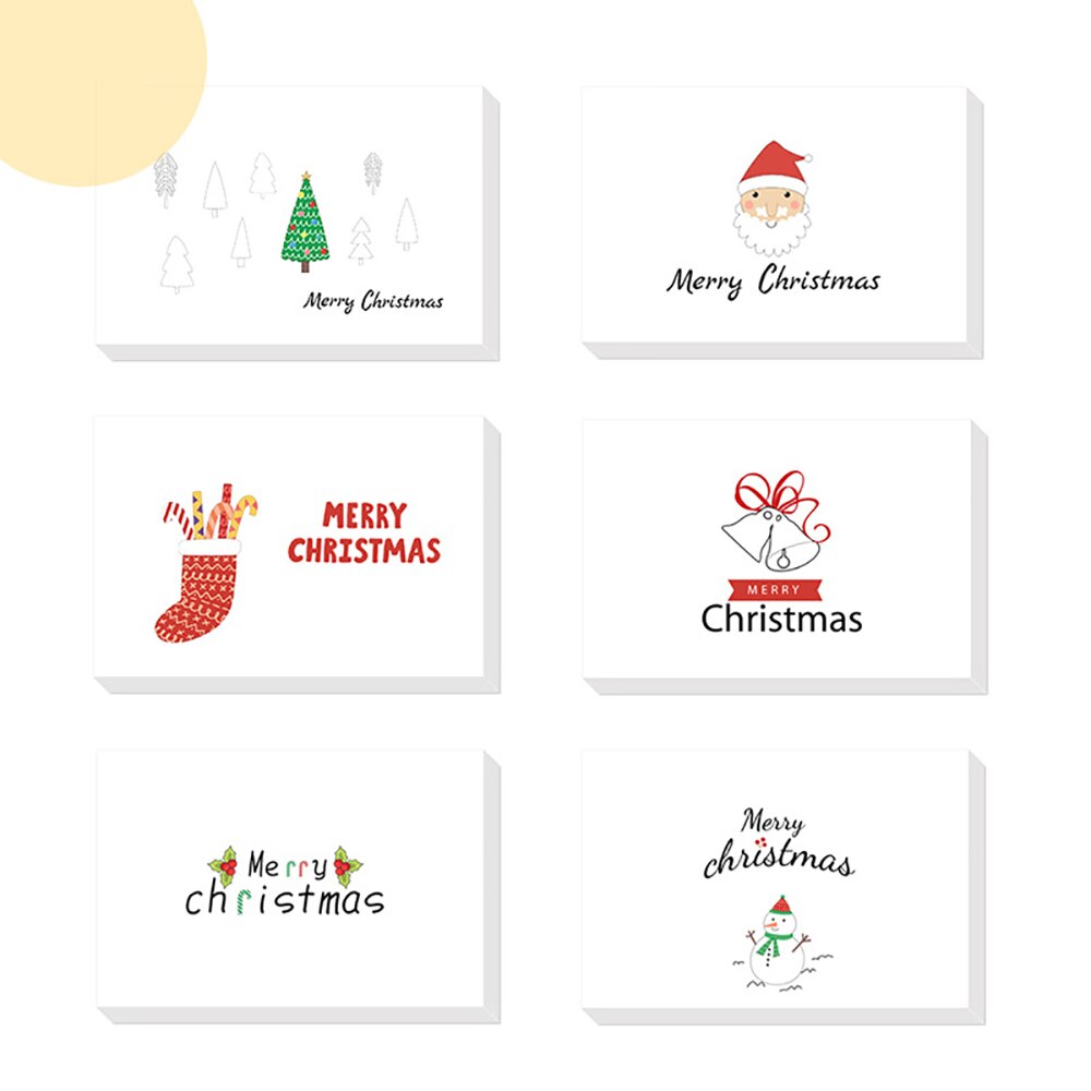 24pcs Christmas Cards Merry Christmas Year Party Invitation Letter Greeting Cards Cards Party Supplies Wrap Decoration: C