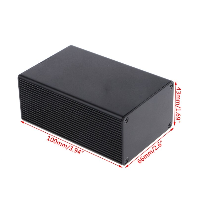 Aluminum Electronic Project Case Instrument Junction Box 100x66x43mm