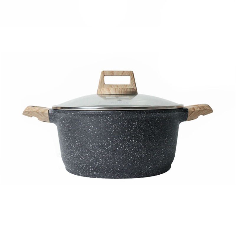 24cm soup pot steaming non-stick stew household cooking pot braised meat gas-fired electromagnetic furnace application cookware