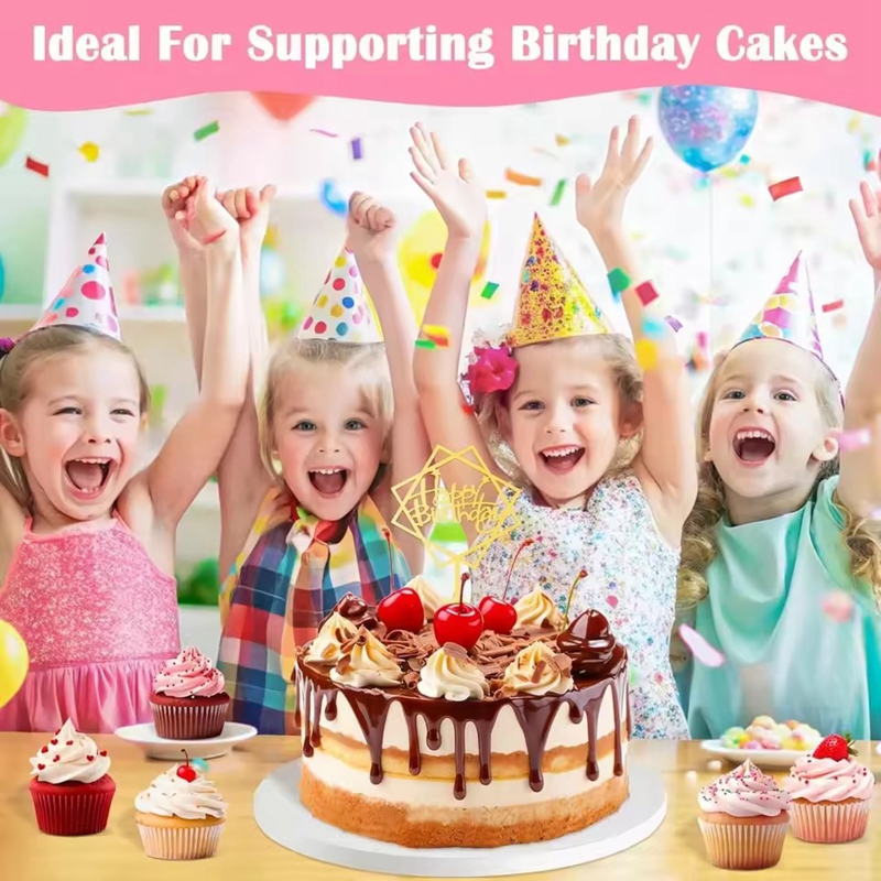 3 szt. Grube Podstawki strąk Tort Wielowarstwowe Okrągłe Bazy strąk Torty na Wesele Urodziny Dekoracja Tortów Świąteczne Narzędzia robić Pieczenia DIY