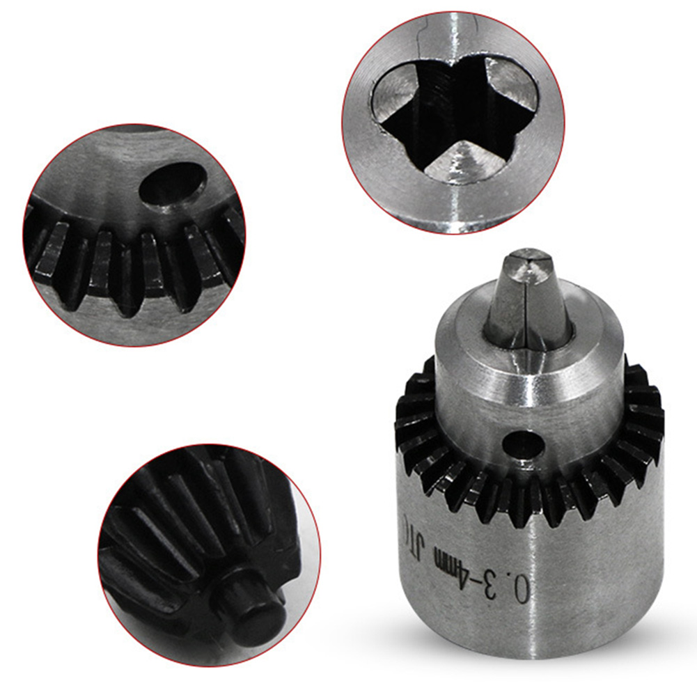 Parts Metal Holder Electric Angle Grinder Mounted 0.3-4mm Drill Chuck Mini DIY Taper Lathe Tool Durable Adapter Stable Keyed