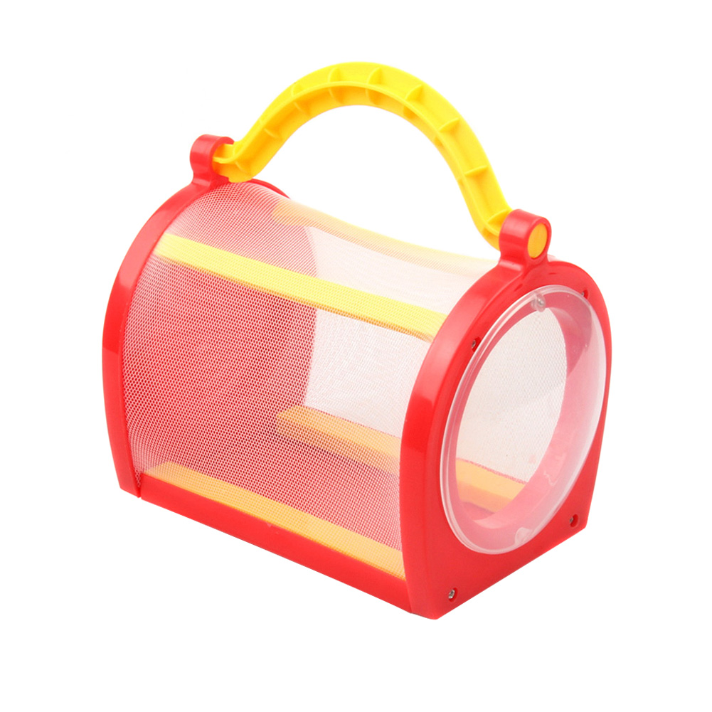 Cage à insectes Portable 1 pièce | Filet d'observation, maison pour libellule papillon Cricket, petit Animal de jardin, fournitures pour animaux domestiques: Gris clair