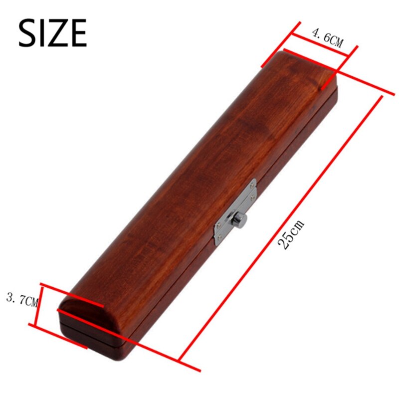 Hk. Lade Walnoot Houten Fluit Mondstuk Case Fluit Hoofd Doos Fluit Accessoires, Voor Het Opslaan Fluit Hoofd