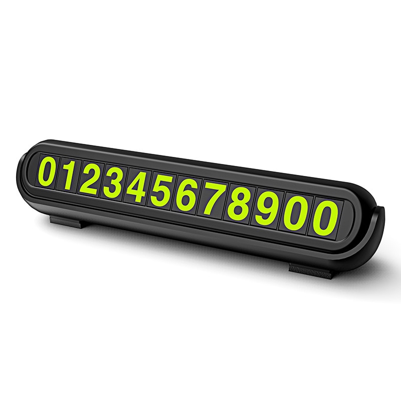 Midlertidigt bilparkeringskort med aromaterapi telefonnummer kort natlys bil styling telefonnummer kort skjult nummerplade
