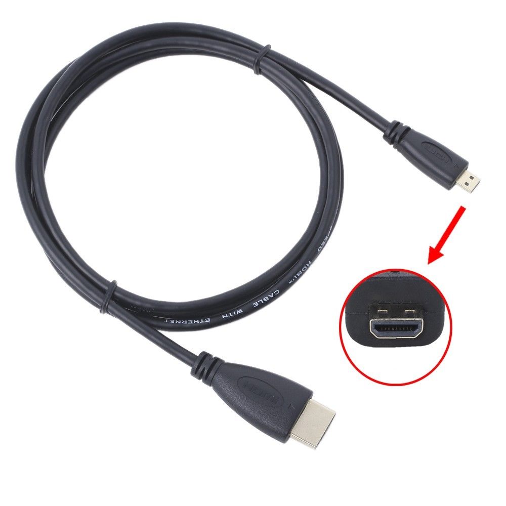 Cable de vídeo Micro HDMI 1080P A/V para TV, para videocámara Samsung HMX-F90 BN F90BP F90SN